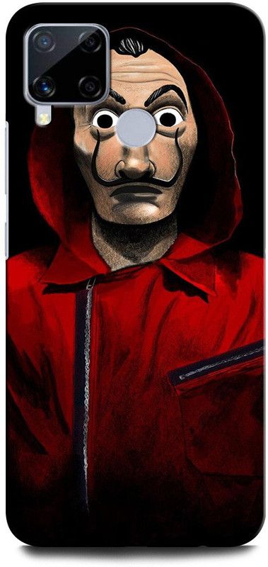 GRAFIQE Back Cover for Realme C15 RMX2180 MONEY HEIST, PAPEL, PROFESSOR, SPANISH, LA CASE DE PAPEL  (Multicolor, Shock Proof, Pack of: 1)