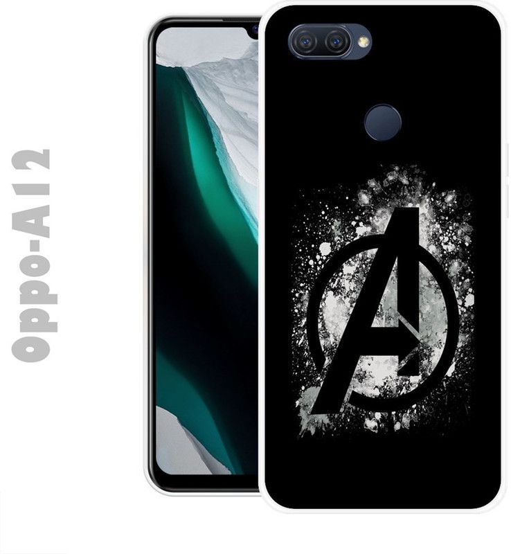 CellWorld Back Cover for Oppo A12  (Black, Grey, Grip Case, Silicon)