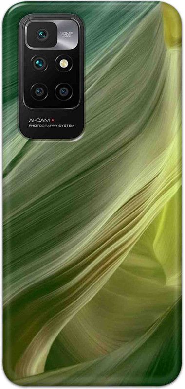 NDCOM Back Cover for Redmi 10 Prime Green Printed  (Multicolor, Hard Case, Pack of: 1)
