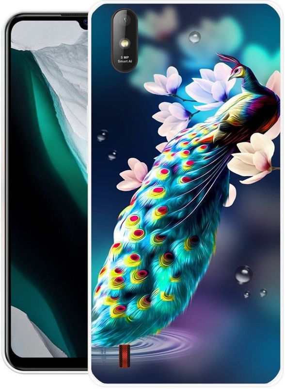 SUPER CASE Back Cover for Lava Z1  (Multicolor, Grip Case, Silicon)