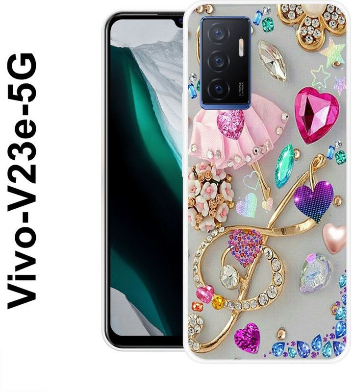 SUPER CASE Back Cover for Vivo V23e 5G  (Multicolor, Grip Case, Silicon)