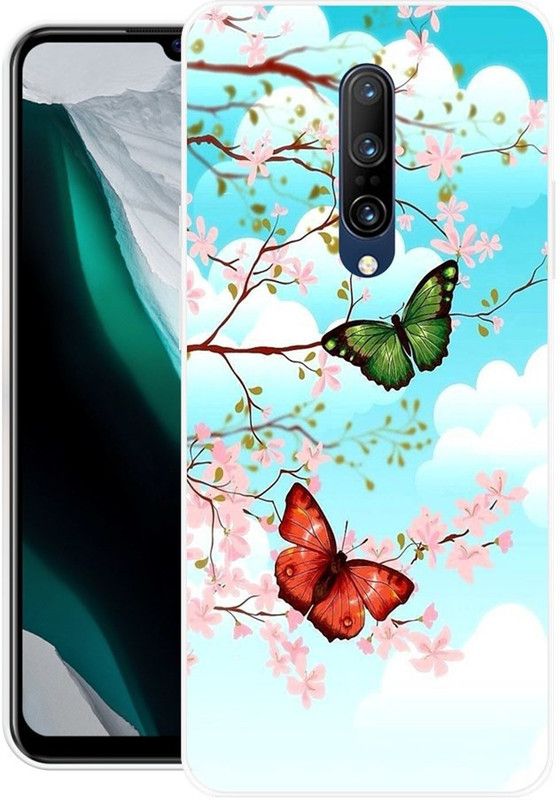 Krtagy Back Cover for OnePlus 7 Pro  (Multicolor, Dual Protection, Silicon, Pack of: 1)