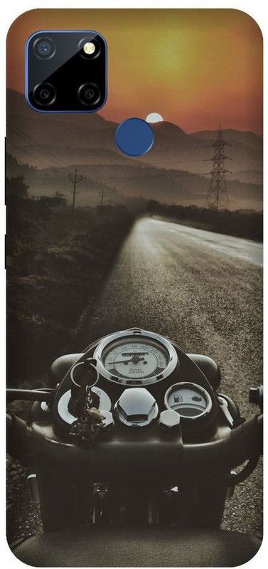 BYXIS Back Cover for Narzo 20 royal enfield, Bullet, bike, rider, keys, royal enfield bike  (Multicolor, Shock Proof, Pack of: 1)