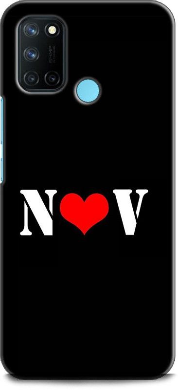 Afterglow Back Cover for Realme 7i N V, N LOVES V, NAME, LETTER, ALPHABET, NV LOVE, HART  (Multicolor, Shock Proof, Pack of: 1)