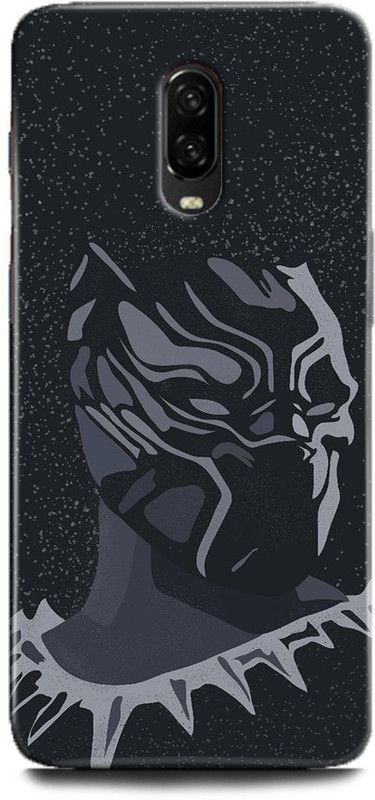 INDICRAFT Back Cover for One Plus 6T, Black panther, Printed  (Multicolor, Shock Proof, Pack of: 1)