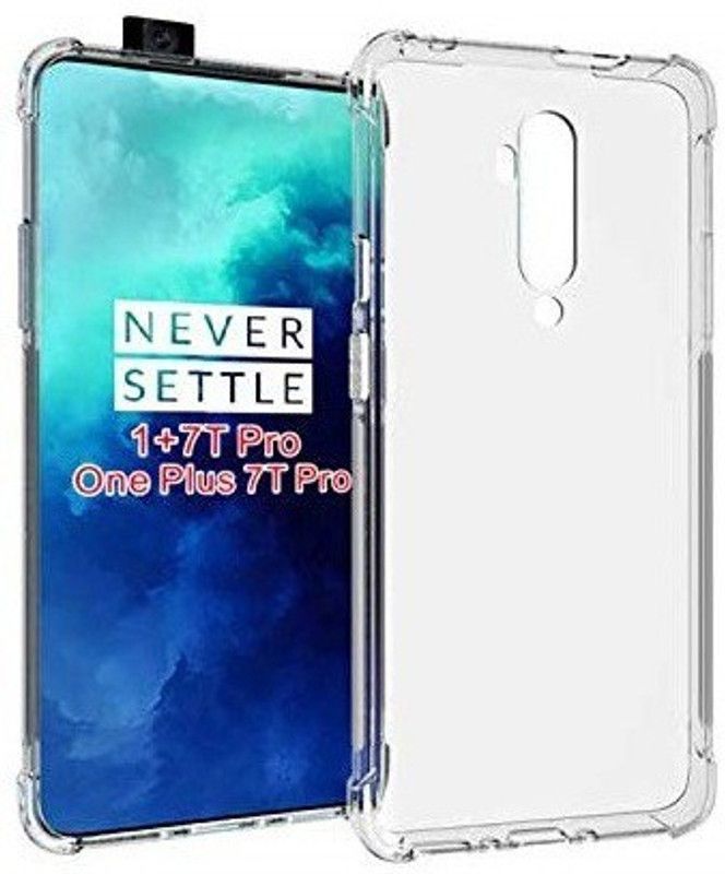 Caseline Back Cover for OnePlus 7T Pro   (Transparent, Grip Case)