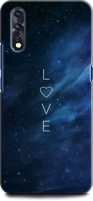 KEYCENT Back Cover for Vivo Z1x, Vivo 1917 LOVE, AMOR, TOGETHER, HEART, BLUE, PINK  (Multicolor, Pack of: 1)