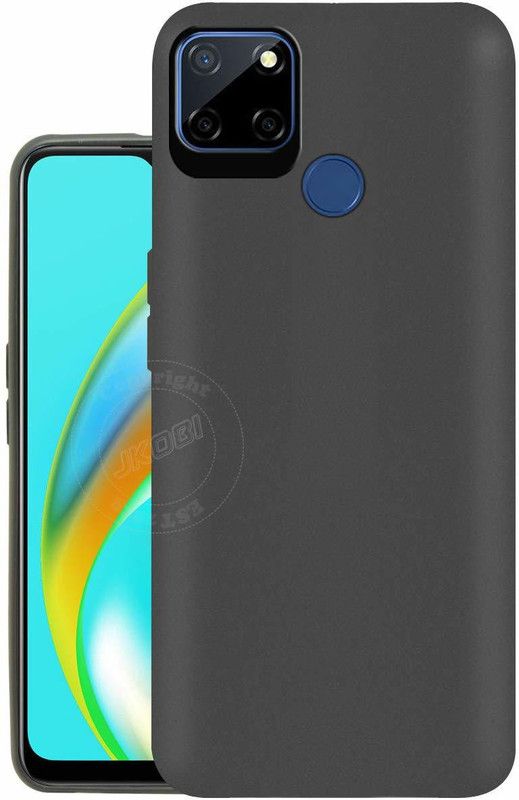 RF Mobiles Back Cover for Realme C12  (Black, Shock Proof)