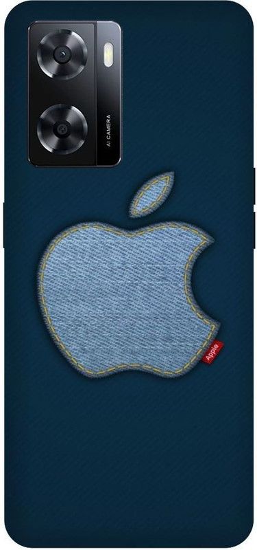 OLIWER Back Cover for OPPO A57 2022 Apple Jeans Logo, Apple Logo PRINTED BACK COVER  (Multicolor, Hard Case, Pack of: 1)