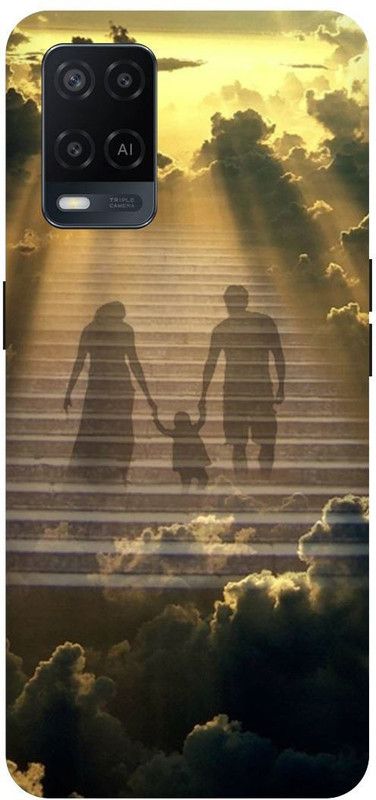 Bluvver Back Cover for Oppo A54, CPH2239, Printed Love Mom Dad Back Cover  (Multicolor, Hard Case, Pack of: 1)