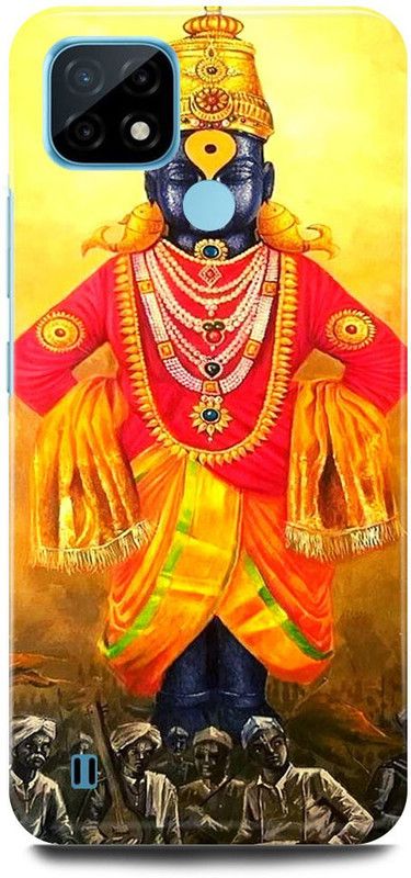 FRONK Back Cover for Realme C21Y, RMX3261, VITTHAL, GOD, LORD, SOUTH, GOD  (Gold, Hard Case, Pack of: 1)