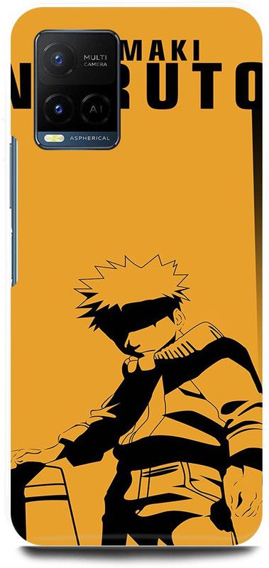 play fast Back Cover for Vivo Y33T, V2146 NARUTO, SHIPUDDEN, UZUMAKI, NARUHINA, NEON  (Yellow, Hard Case, Pack of: 1)
