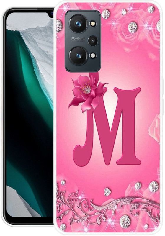SIMAWAT Back Cover for Realme GT Neo 2  (Pink, White, Grip Case, Silicon, Pack of: 1)