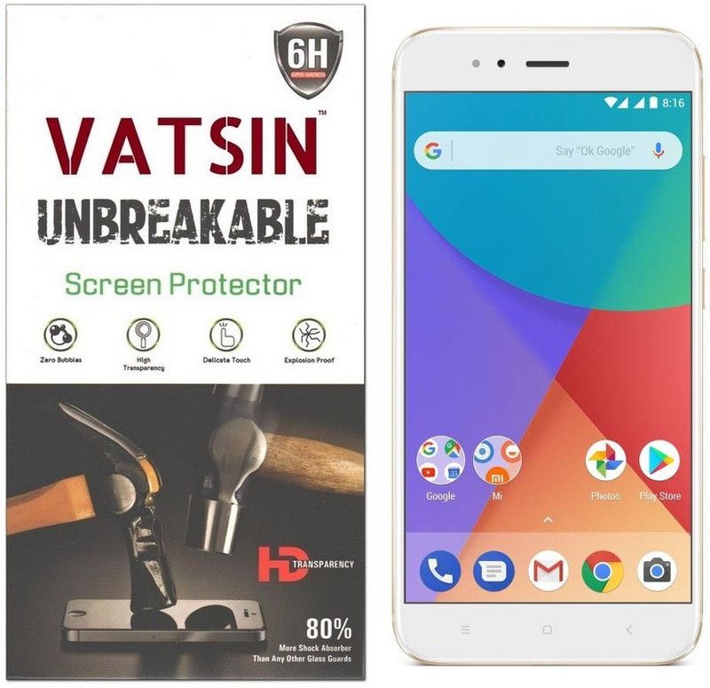 Vatsin Screen Guard for Mi A2  (Pack of 1)