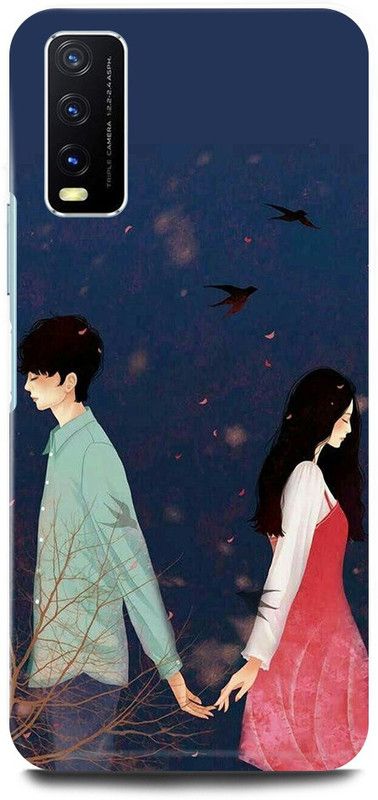 play fast Back Cover for Vivo Y20, V2029 ANIME, GIRL, BOY, LOVELY,GIRL, CUTE, COUPLE  (Blue, Hard Case, Pack of: 1)