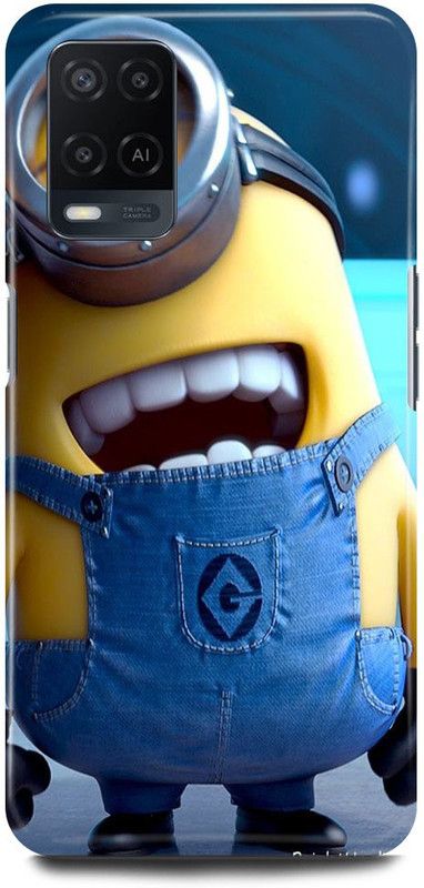 FRONK Back Cover for OPPO A54, CPH2239, YELLOW, MINIONS, CARTOON, FUNNY  (Yellow, Hard Case, Pack of: 1)