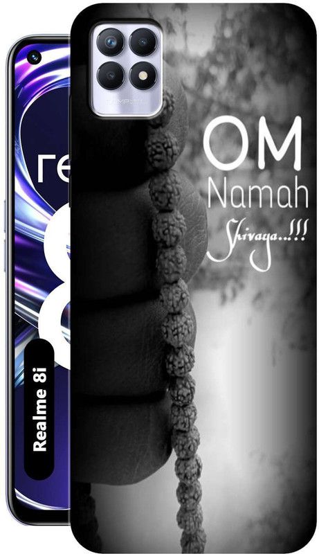 BUYMORE Back Cover for Realme 8i  (Black, Grey, Grip Case, Silicon, Pack of: 1)