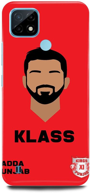 FRONK Back Cover for Realme C21Y, RMX3261, LOKESH, RAHUL, KL, RAHUL, INDIAN, PLAYER, KINGS, 11, PUNJAB  (Red, Hard Case, Pack of: 1)