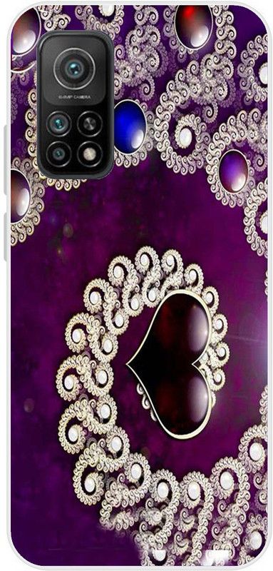 Artcase Back Cover for Mi 10T, Mi 10T Pro  (Purple, Dual Protection, Silicon, Pack of: 1)