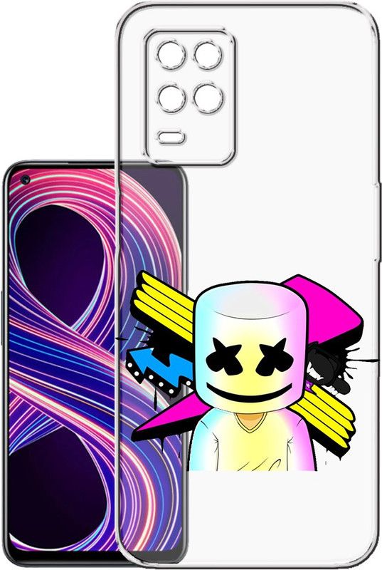 HANIRY Back Cover for Realme 8 Pro / RMX3081 mobile cover | MARSHMELLOW CARTOON | Design | PNG_11  (Multicolor, Flexible, Silicon, Pack of: 1)