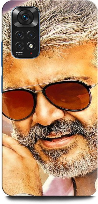 ORBIQE Back Cover for Redmi Note 11s AJIT KUMAR, STYLISH STAR, TAMIL STAR, SOUTH STAR, TOLLYWOOD  (Multicolor, Hard Case, Pack of: 1)