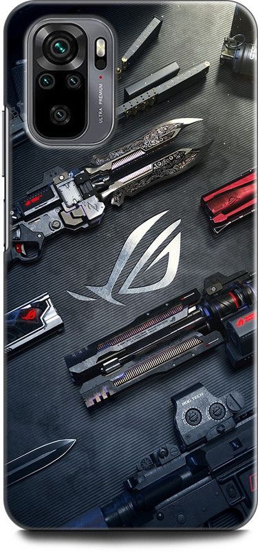 KEYCENT Back Cover for REDMI Note 10S ROG, GUN, PISTOL, ARMY, AMMO, WEAPON, MACHINE GUN  (Multicolor, Pack of: 1)