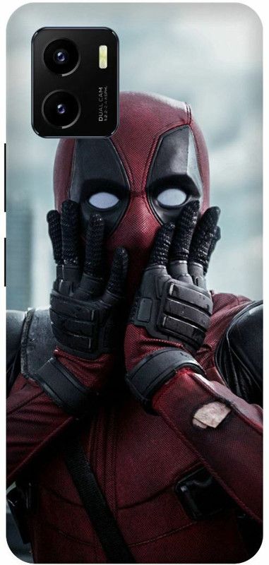 Dimora Back Cover for vivo Y15c, DEADPOOL FUNNY MARVEL SUPERHERO COMIC  (Red, Hard Case, Pack of: 1)