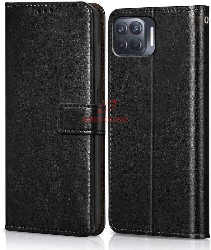 AUTOCASE Flip Cover for Oppo F17 Pro, Model CPH2119  (Black, Grip Case, Pack of: 1)