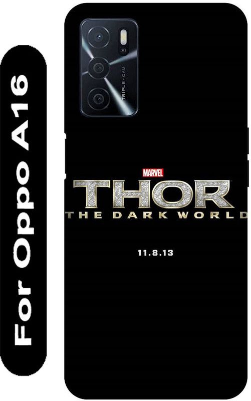 KARJUN Back Cover for OPPO A16 (Thor Hammer Printed ) Mobile case cover  (Multicolor, 3D Case, Pack of: 1)