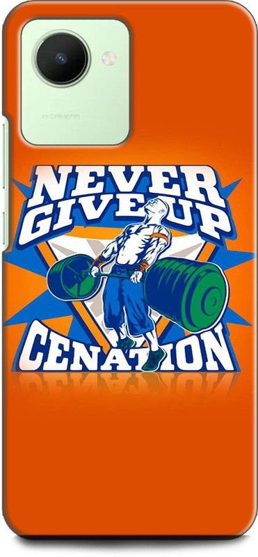 WallCraft Back Cover for Realme C30s, RMX3690 NEVER GIVE UP, GYM, MOTIVATIONAL, QUOTES, POSITIVE  (Multicolor, Dual Protection, Pack of: 1)