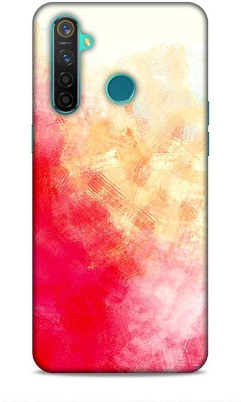 CRAFTARA Back Cover for Realme 5 Pro  (Pink, Yellow)