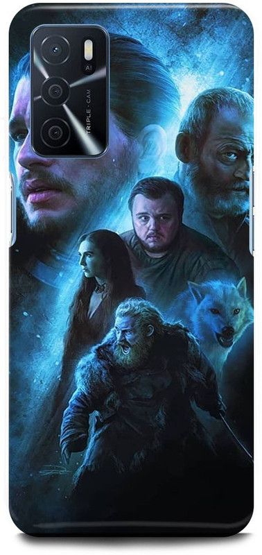 FUGGA Back Cover for OPPO A16, GAME, OF, THRONES, WEB, SERIES, NETFLIX  (Blue, Hard Case, Pack of: 1)