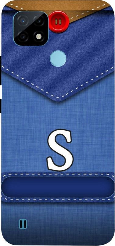 PRATEEKSH Back Cover for Realme C21  (Blue)