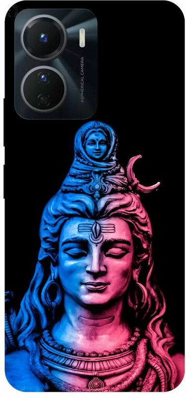 COVERJET Back Cover for VIVO Y16-ADIYOGI- SHIVA- STATUE- MAHAKAL- MAHADEV  (Multicolor, Hard Case, Pack of: 1)