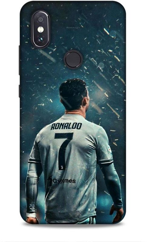 MAPPLE Back Cover for Redmi Mi A2 (Christiano / Ronaldo / Football / FIFA)  (Black, Hard Case, Pack of: 1)
