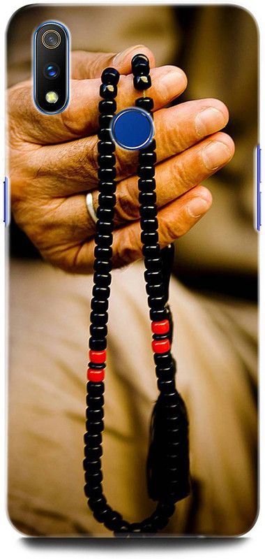 ORBIQE Back Cover for Realme 3 Pro RMX1851 MALA, MONK, SPRITUAL, MEDITATION MALA, PRAYER  (Multicolor, Hard Case, Pack of: 1)
