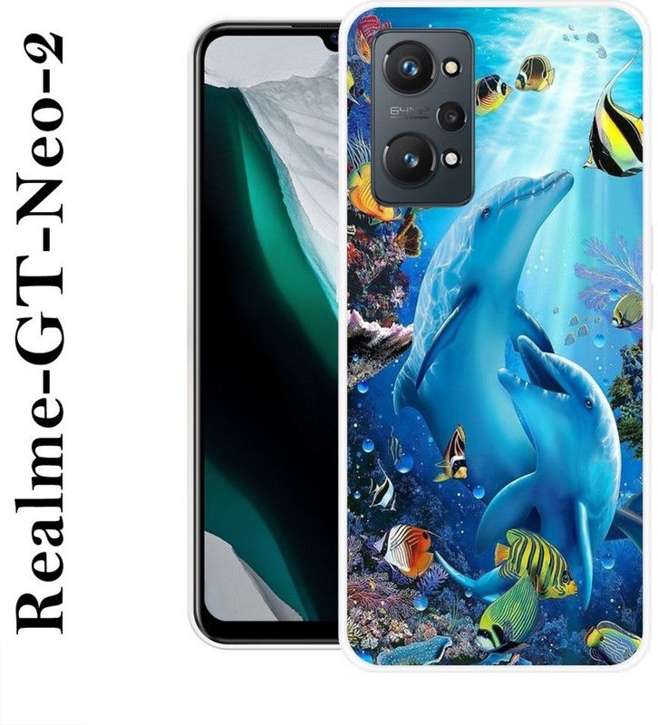 Sswastik Back Cover for Realme GT Neo 2  (Blue, Grip Case, Silicon)