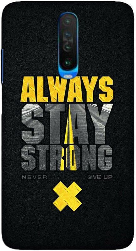 CROKIAN Back Cover for POCO X2 Motivation words Back Cover  (Multicolor, Hard Case, Pack of: 1)