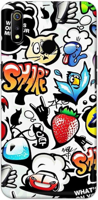 NDCOM Back Cover for Realme 3 Pro Whats On your Mind? Printed  (Multicolor, Hard Case, Pack of: 1)