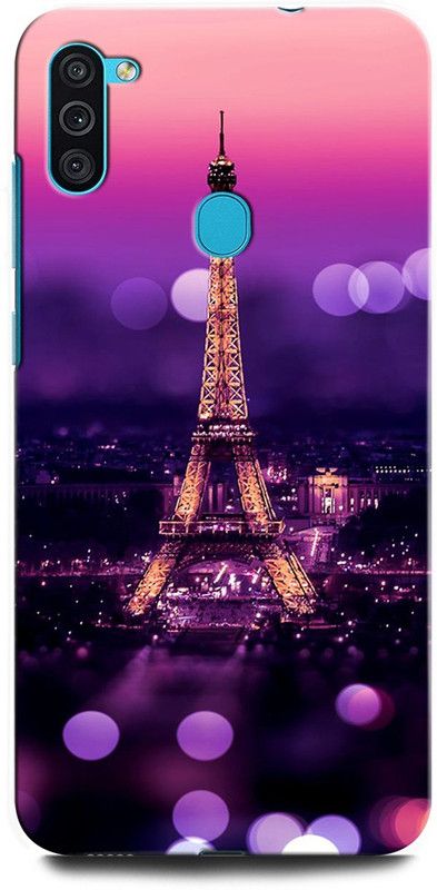 ORBIQE Back Cover for SAMSUNG Galaxy M11 M115FMBEINS EIFFELTOWER, PARIS, HEARTS, LOVE, COLORFUL, GALAXY  (Multicolor, Hard Case, Pack of: 1)
