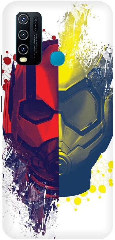 THE NARAYANA COLLECTIONS Back Cover for VIVO Y50- 1935-ANT,MAN,MASK,IRON,MAN  (Multicolor, Hard Case, Pack of: 1)