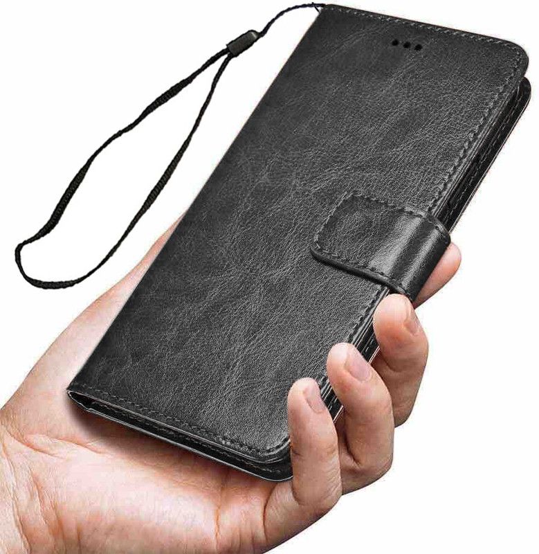 DealClues Flip Cover for Mi Redmi Note 7 Pro , Wallet Card Slots, Inner TPU, Stand Cover  (Black, Shock Proof, Pack of: 1)