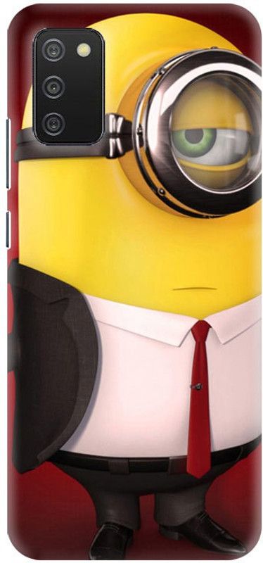 PNBEE Back Cover for Samsung Galaxy A02s, SM-A025F - Minions Print  (Multicolor, Hard Case, Pack of: 1)