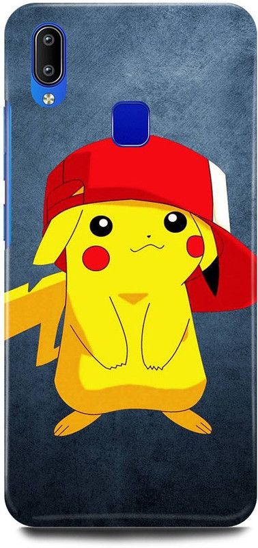 JUGGA Back Cover for Vivo Y91, 1811, PIKACHU, POKEMON, CARTOON  (Yellow, Hard Case, Pack of: 1)
