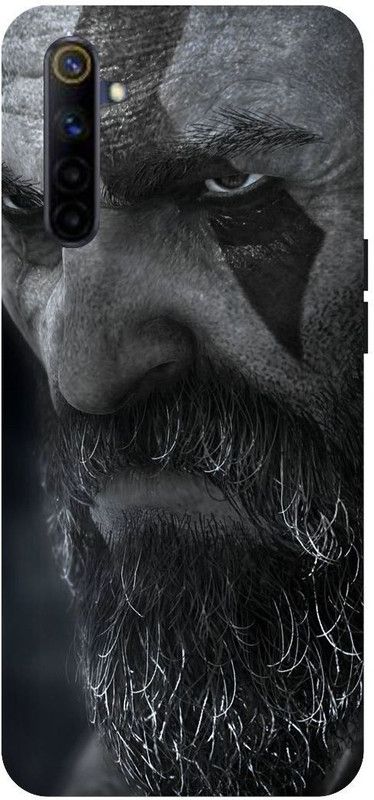 UMPRINT Back Cover for Realme 6 God Of War Games Bodybuilder Printed Back Cover  (Multicolor, Hard Case, Pack of: 1)