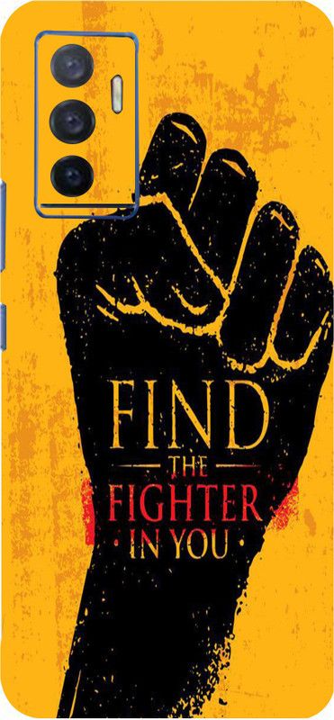Mclaxa The Fighter Back Skin Guard, The Fighter, Vivo V23e Mobile Skin  (The Fighter With Super Matte Finish)