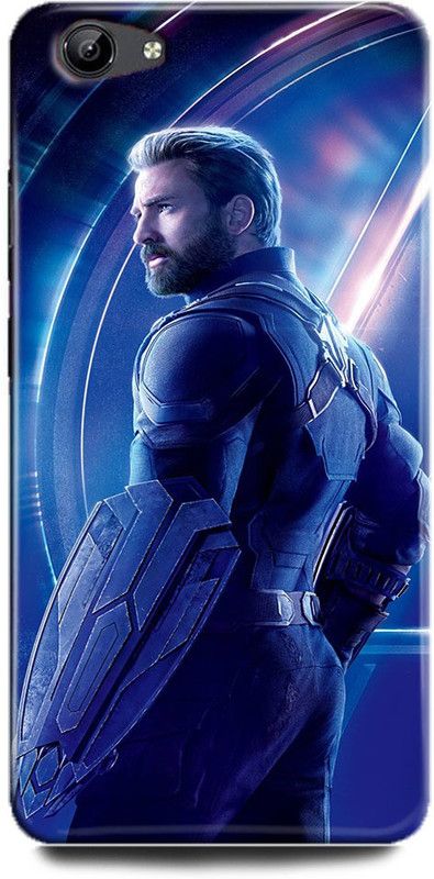 FIKORA Back Cover for Vivo Y71/1724 CAPTAIN AMERICA PRINTED  (Multicolor, Hard Case, Pack of: 1)