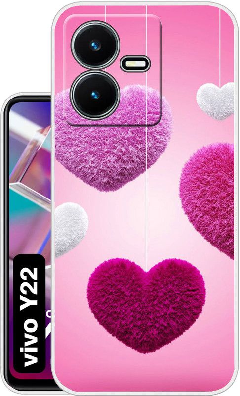 Case Club Back Cover for vivo y22  (Pink, Grip Case, Silicon, Pack of: 1)