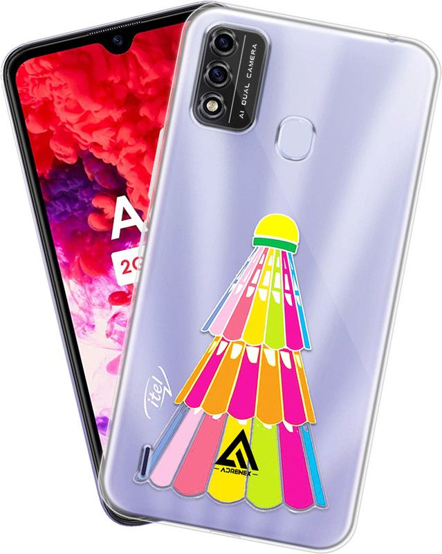 Adrenex Back Cover for itel A48  (Multicolor, Grip Case, Silicon, Pack of: 1)
