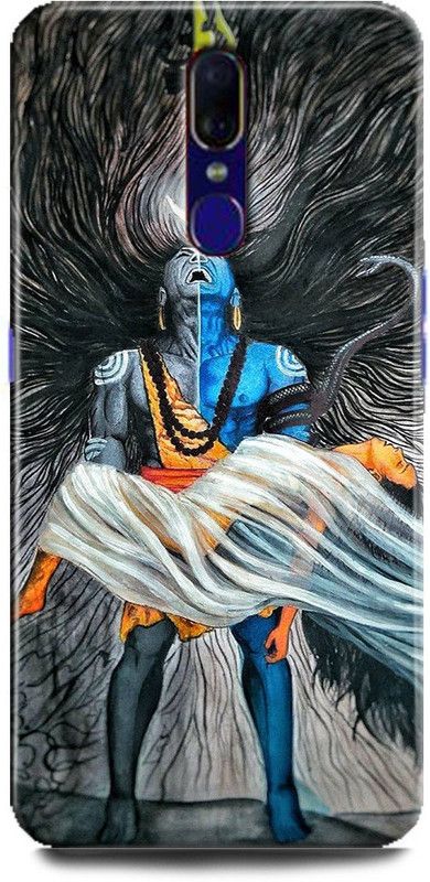 FIKORA Back Cover for OPPO A9/CPH1938 ANGRY, SHIV, SHIVJI, MAHADEV, SHIVA, MAHAKAL  (Multicolor, Hard Case, Pack of: 1)